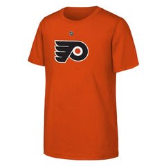 NHL Orange Matvei Michkov Philadelphia Flyers Youth Player Name & Number T-Shirt