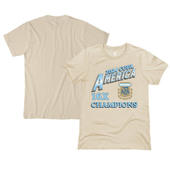Argentina National Team 1863FC 16-Time Copa America Champions T-Shirt -  Cream