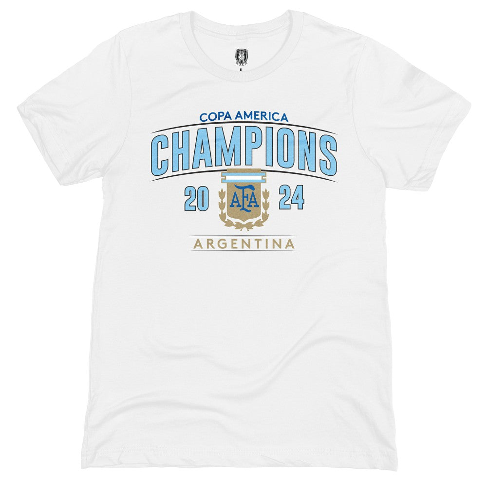 Argentina National Team 1863FC 2024 Copa America Champions T-Shirt -  White