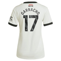 Alejandro Garnacho Manchester United Originals Women's 2024/25 Third Replica Jersey - Adidas Cream