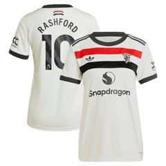 Marcus Rashford Manchester United Originals Women's 2024/25 Third Replica Jersey - Adidas Cream