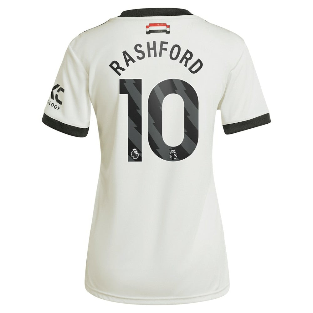 Marcus Rashford Manchester United Originals Women's 2024/25 Third Replica Jersey - Adidas Cream