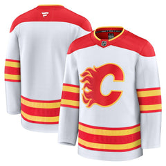 NHL White Calgary Flames Fanatics Away Premium Jersey