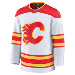 NHL White Calgary Flames Fanatics Away Premium Jersey