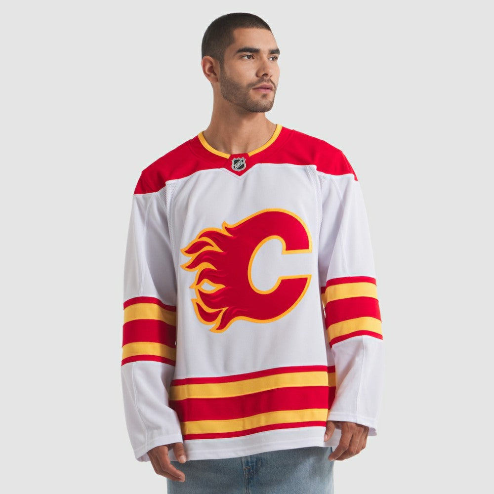 NHL White Calgary Flames Fanatics Away Premium Jersey