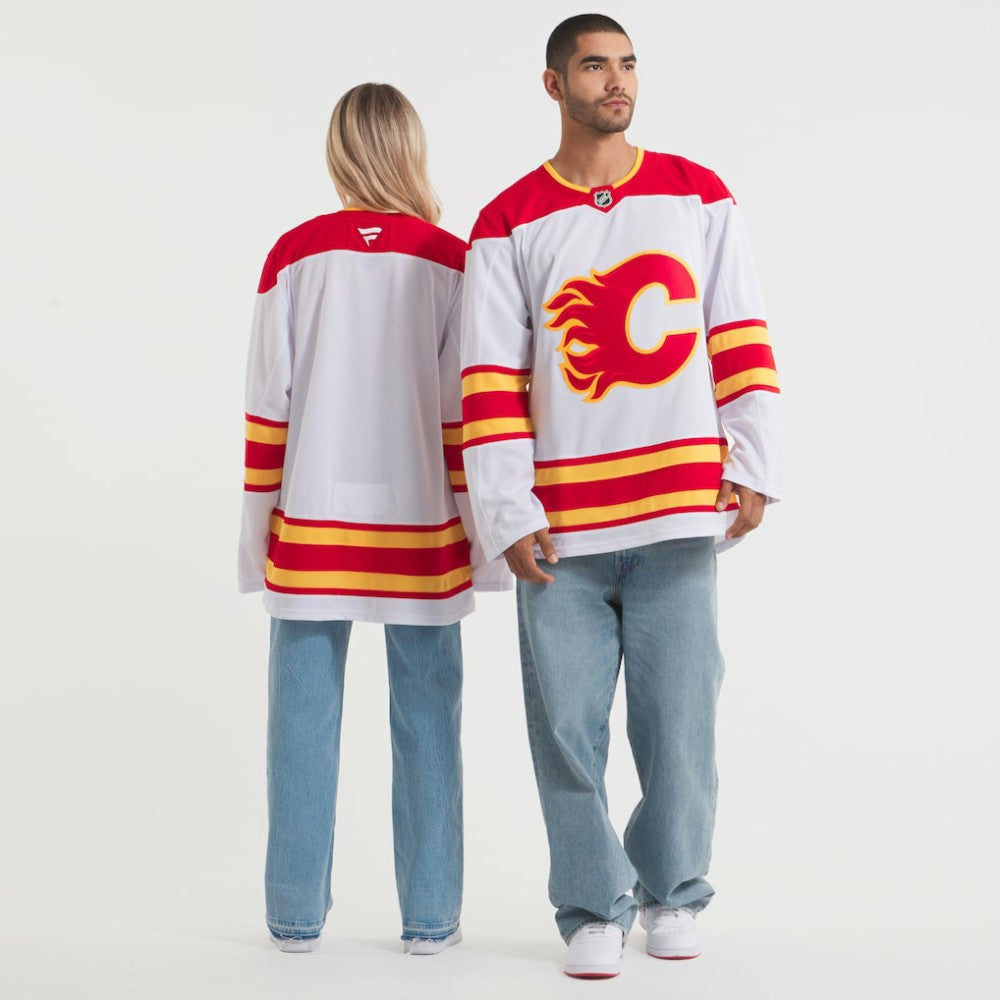 NHL White Calgary Flames Fanatics Away Premium Jersey