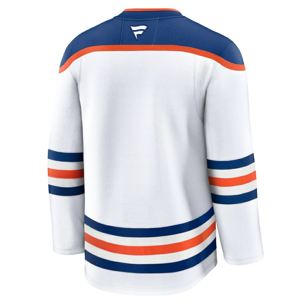 NHL White Edmonton Oilers Fanatics Away Premium Jersey