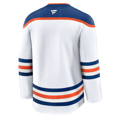 NHL White Edmonton Oilers Fanatics Away Premium Jersey