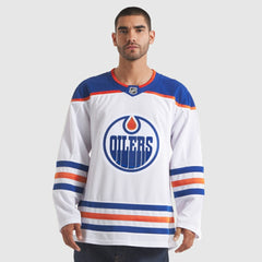 NHL White Edmonton Oilers Fanatics Away Premium Jersey