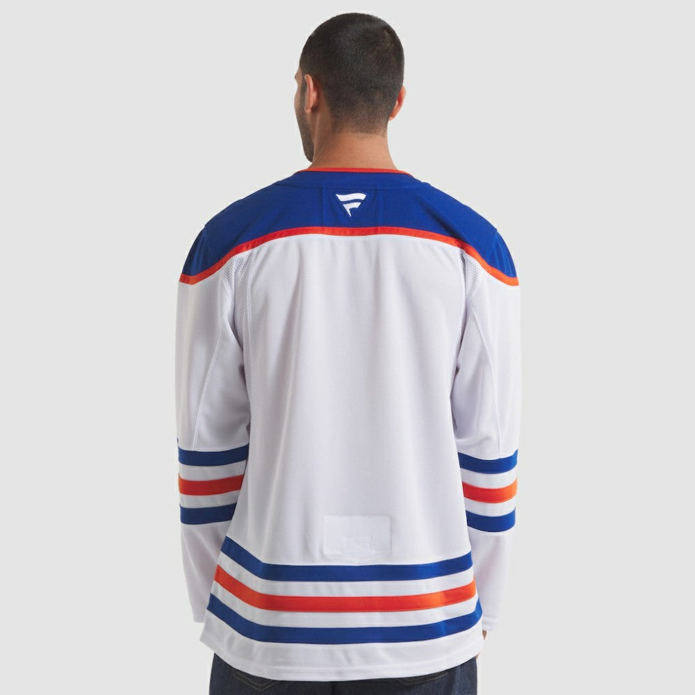 NHL White Edmonton Oilers Fanatics Away Premium Jersey