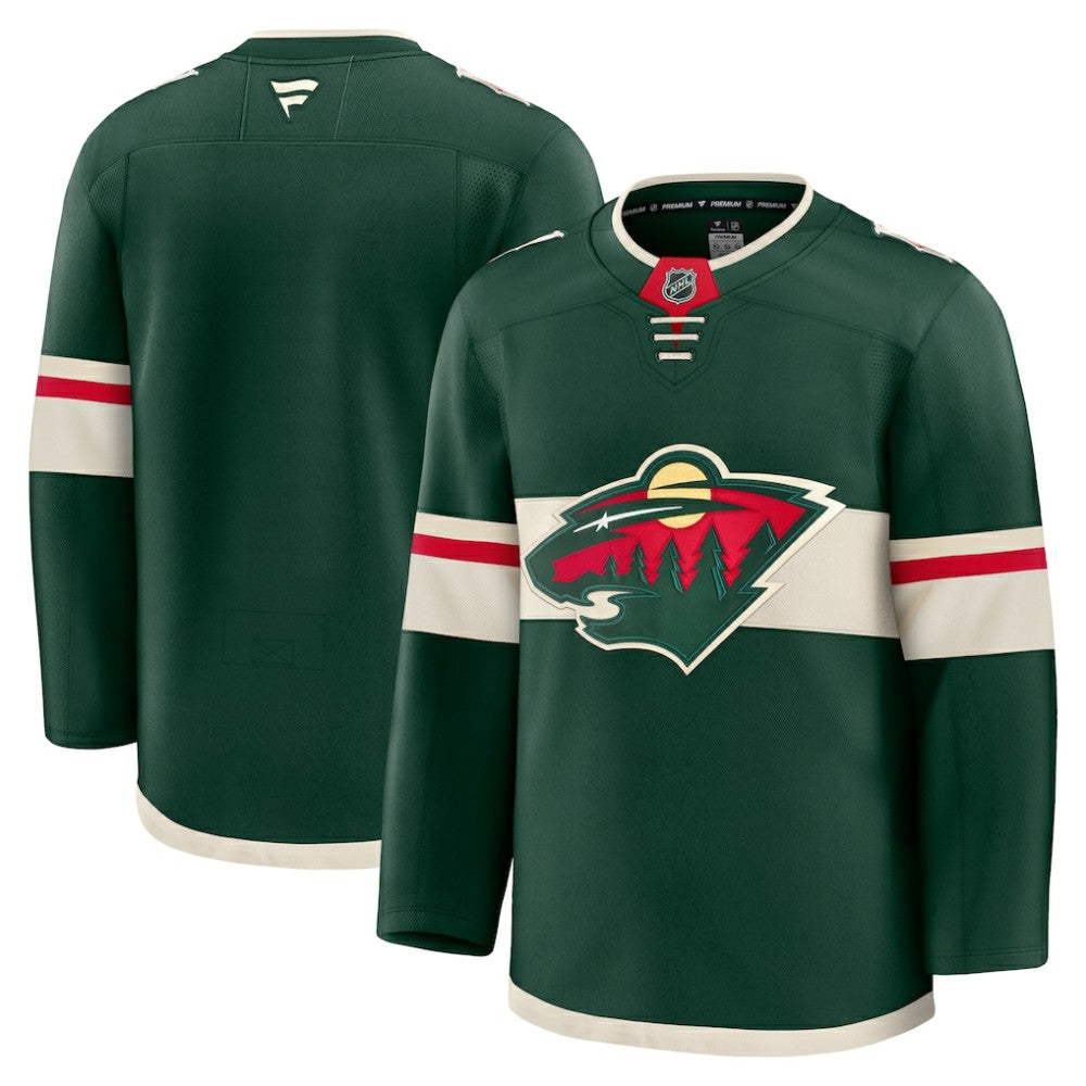 NHL Green Minnesota Wild Fanatics Home Premium Jersey