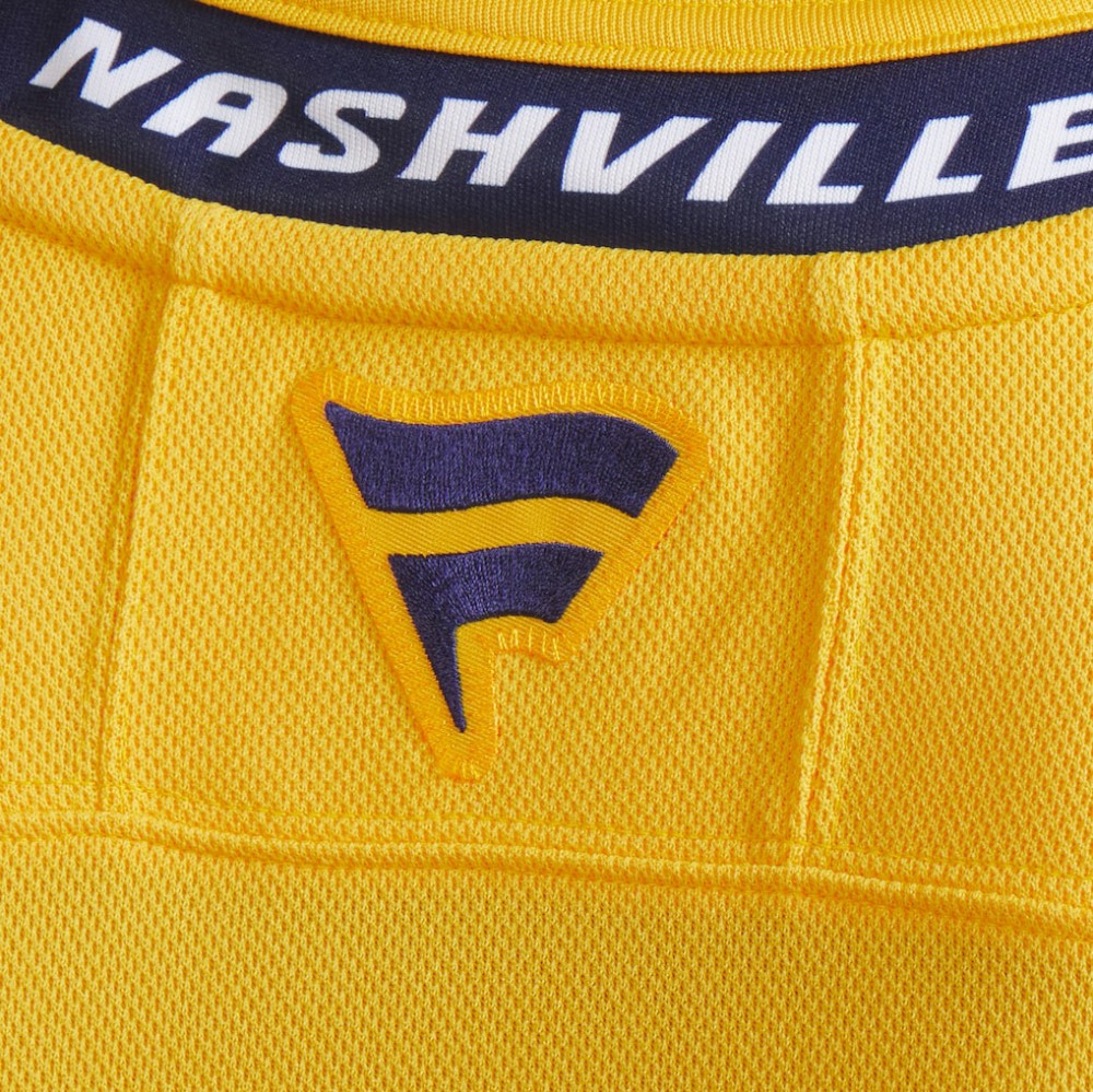 NHL Yellow Nashville Predators Fanatics Home Premium Jersey