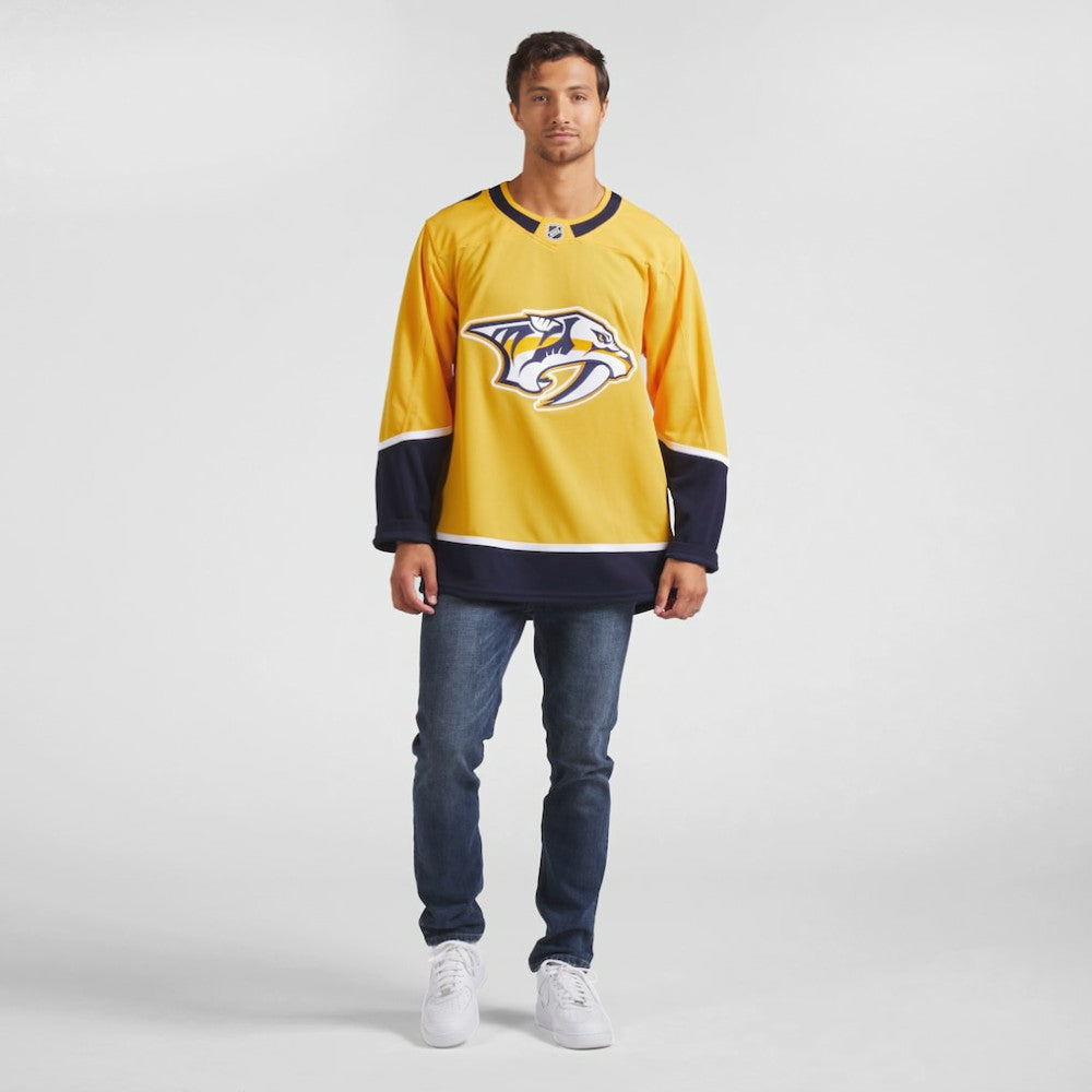 NHL Yellow Nashville Predators Fanatics Home Premium Jersey