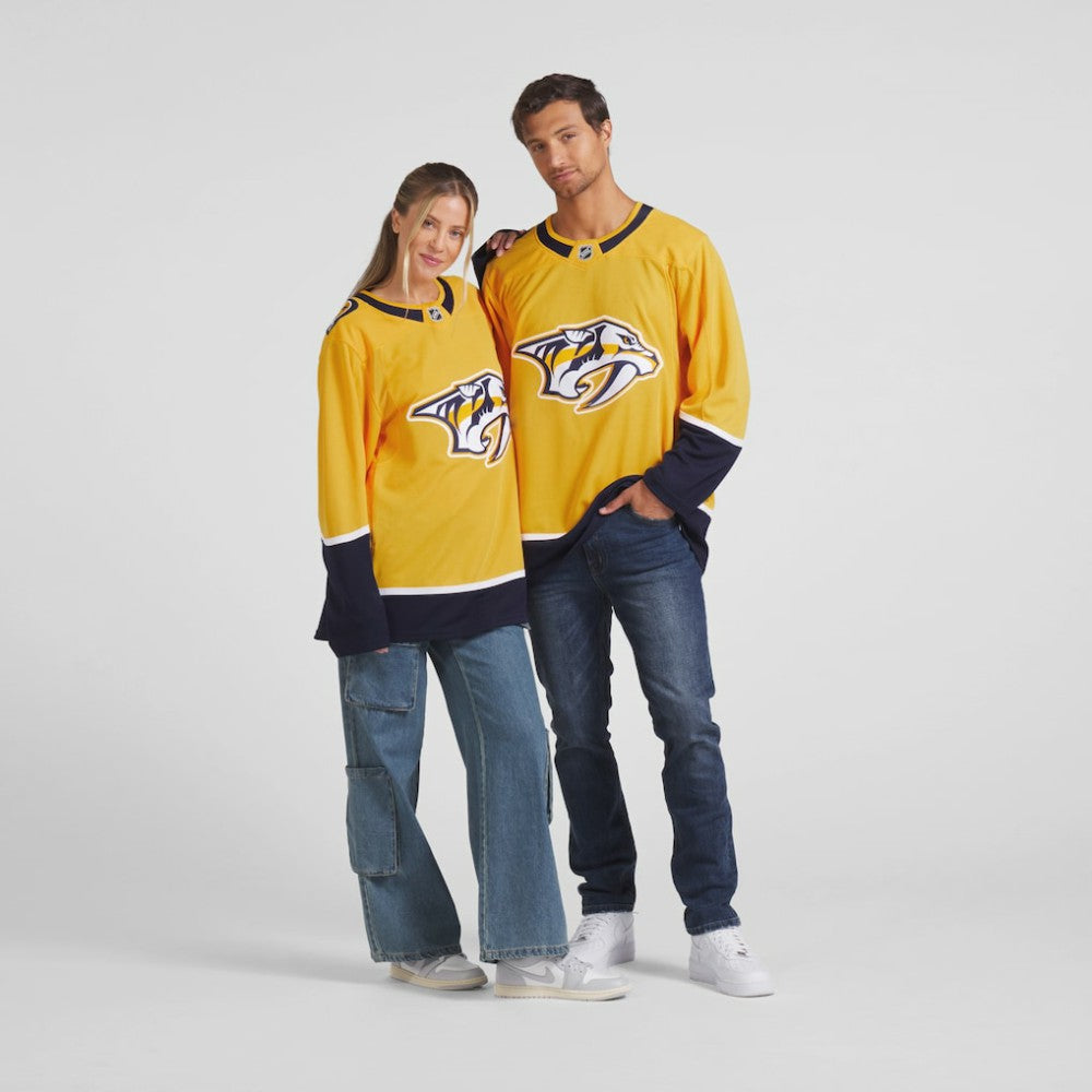 NHL Yellow Nashville Predators Fanatics Home Premium Jersey