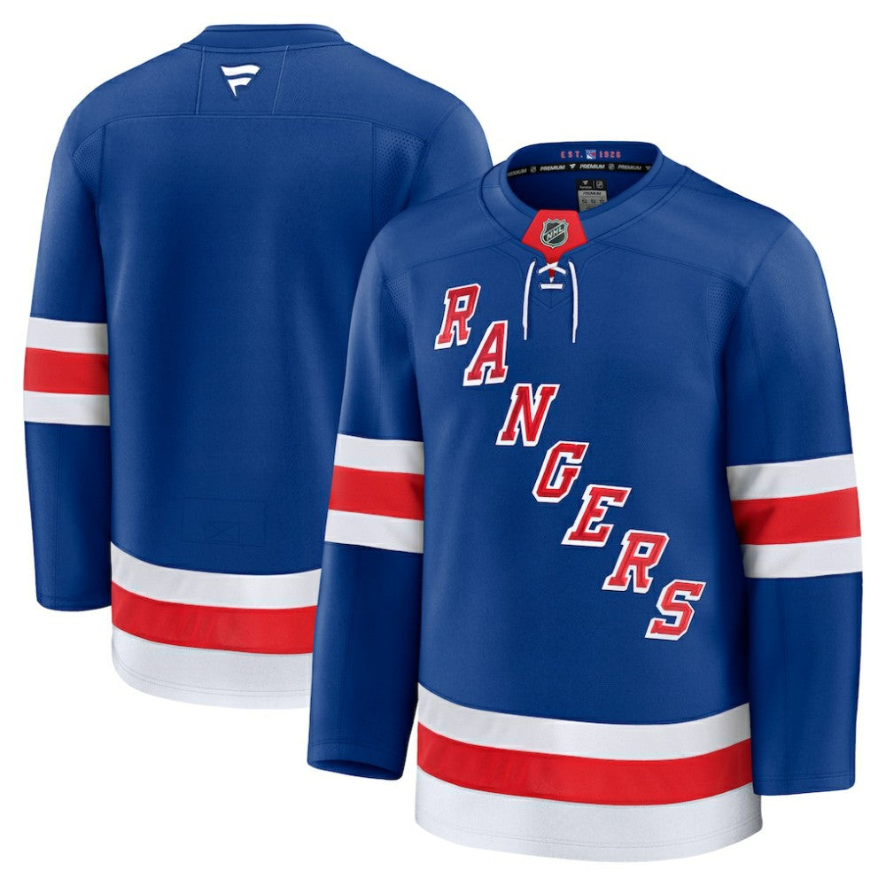 NHL Blue New York Rangers Fanatics Home Premium Jersey