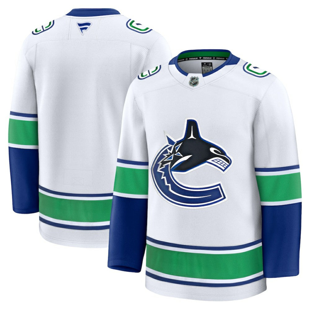 NHL White Vancouver Canucks Fanatics Away Premium Jersey