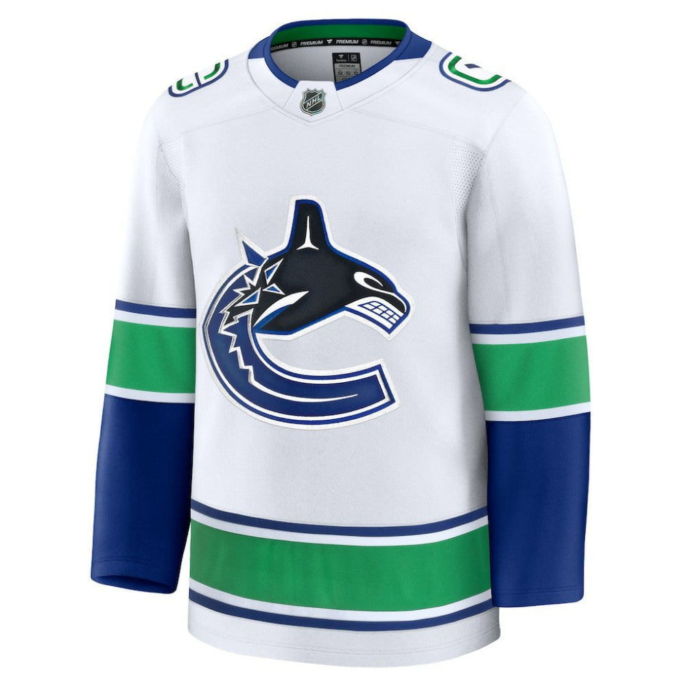 NHL White Vancouver Canucks Fanatics Away Premium Jersey