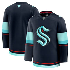 NHL Deep Sea Blue Seattle Kraken Fanatics Home Premium Jersey