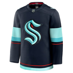 NHL Deep Sea Blue Seattle Kraken Fanatics Home Premium Jersey