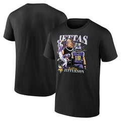Justin Jefferson  Notorious Player Graphic T-Shirt - Minnesota Vikings