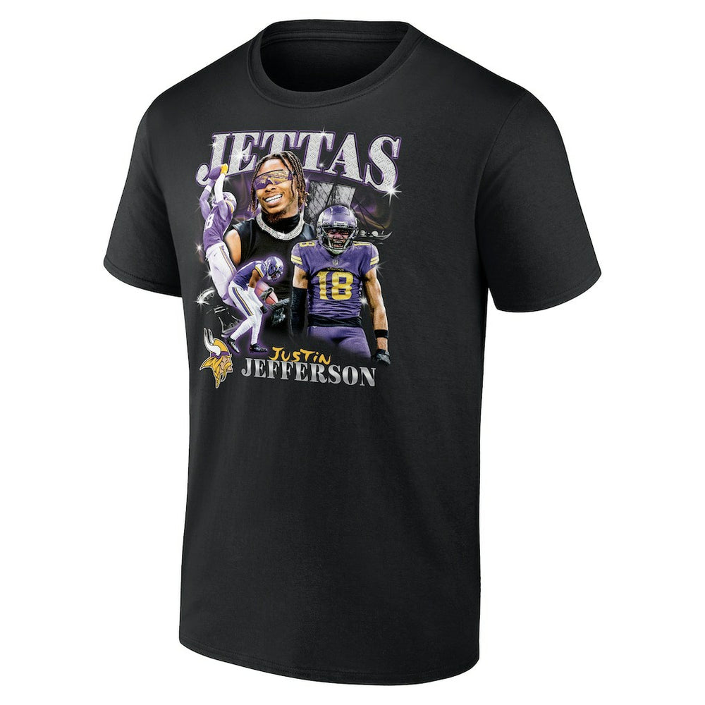 Justin Jefferson  Notorious Player Graphic T-Shirt - Minnesota Vikings