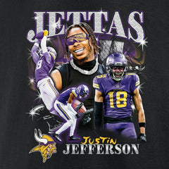 Justin Jefferson  Notorious Player Graphic T-Shirt - Minnesota Vikings