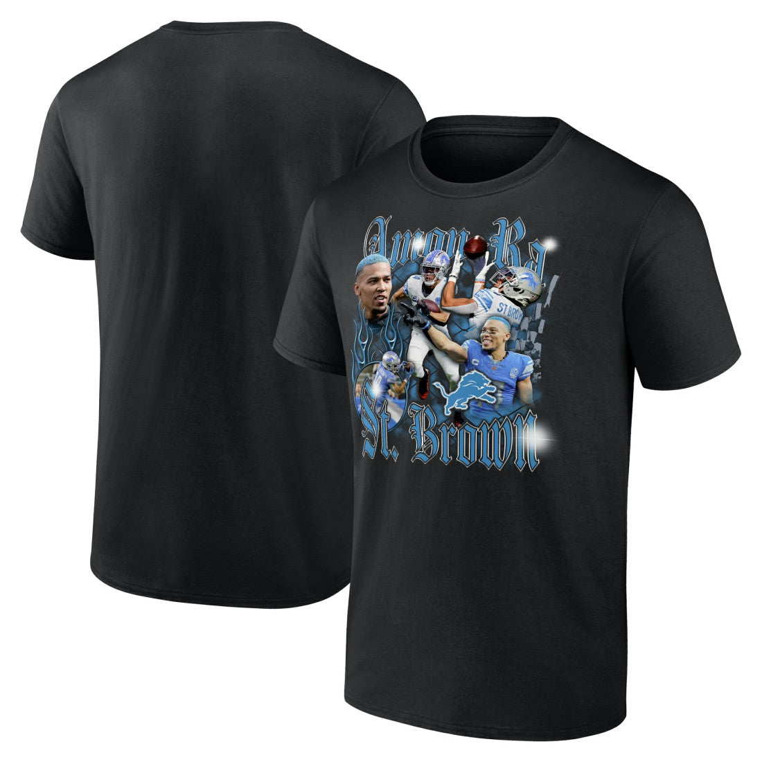 Amon-Ra St. Brown  Notorious Player Graphic T-Shirt - Detroit Lions