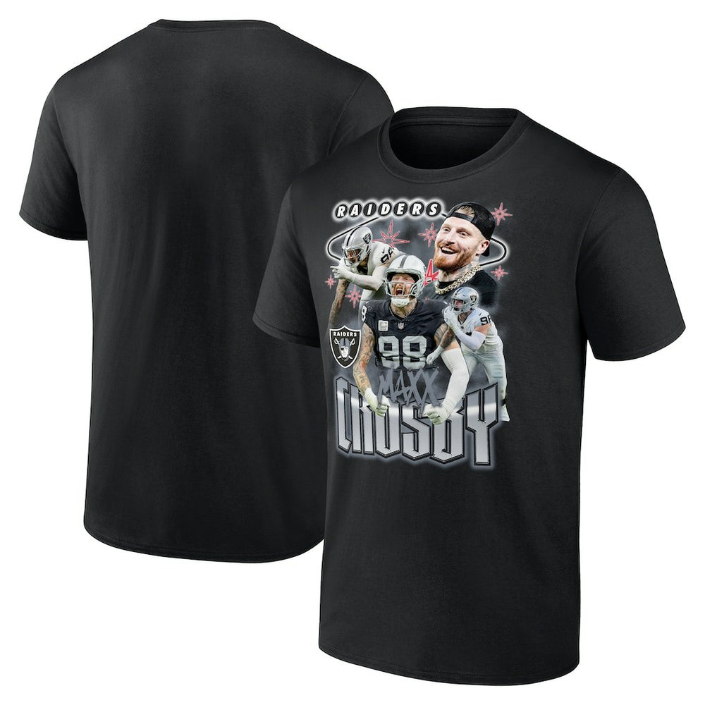 Maxx Crosby  Notorious Player Graphic T-Shirt - Las Vegas Raiders