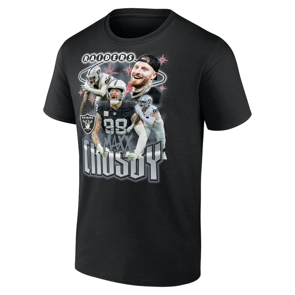 Maxx Crosby  Notorious Player Graphic T-Shirt - Las Vegas Raiders