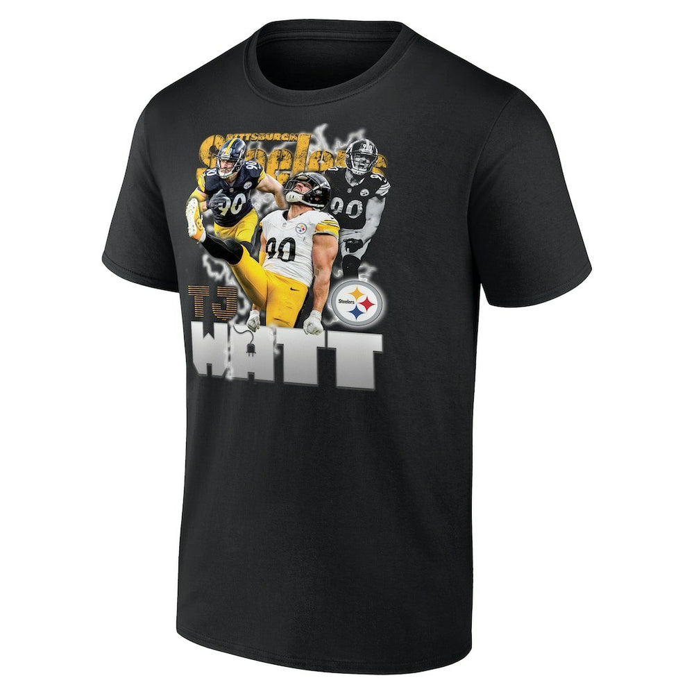 T.J. Watt  Notorious Player Graphic T-Shirt - Pittsburgh Steelers