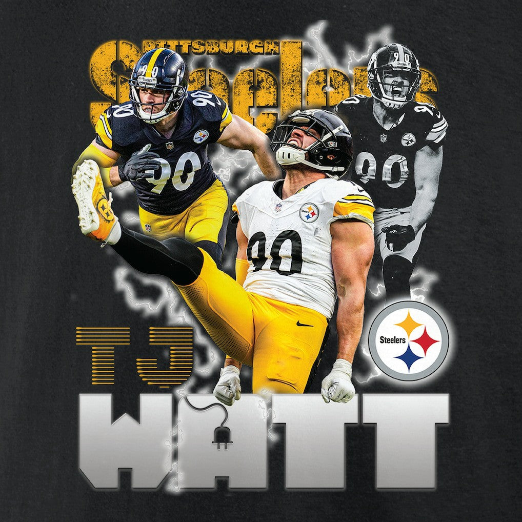 T.J. Watt  Notorious Player Graphic T-Shirt - Pittsburgh Steelers