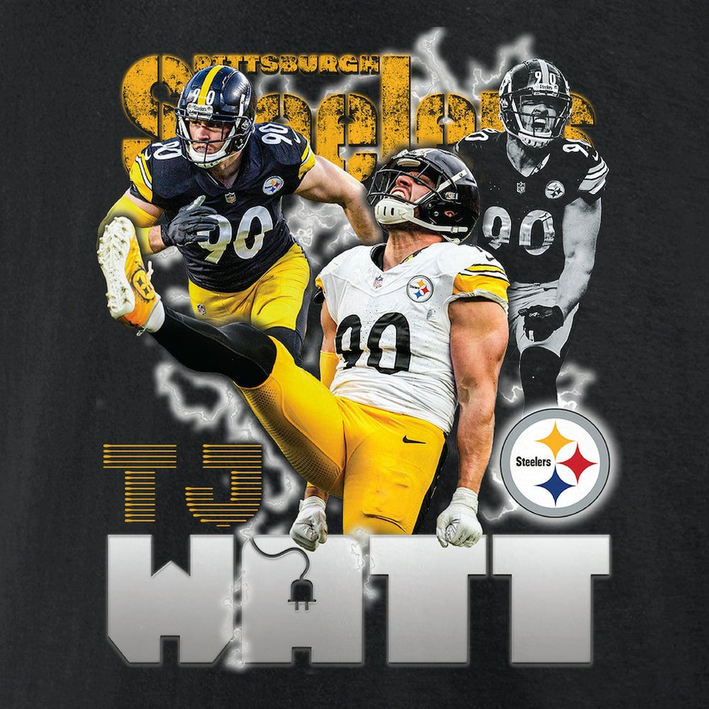 T.J. Watt  Notorious Player Graphic T-Shirt - Pittsburgh Steelers