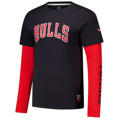NBA Chicago Bulls Stadium Essentials Unisex Spectator Twofer Long Sleeve T-Shirt sale