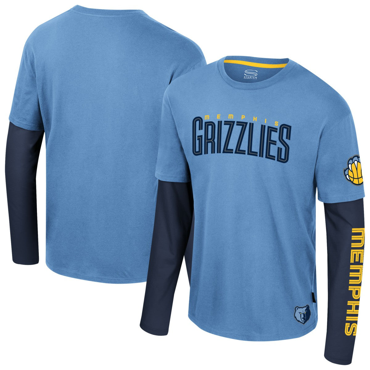 NBA Memphis Grizzlies Stadium Essentials Unisex Spectator 2fer Long Sleeve T-Shirt