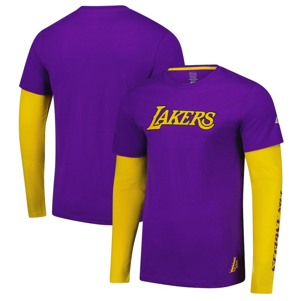NBA Los Angeles Lakers Stadium Essentials Unisex Spectator 2fer Long Sleeve T-Shirt