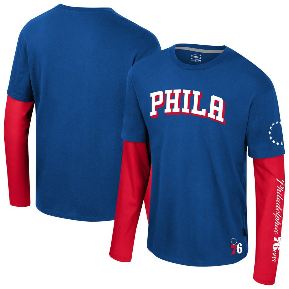 NBA Philadelphia 76ers Stadium Essentials Unisex Spectator 2fer Long Sleeve T-Shirt