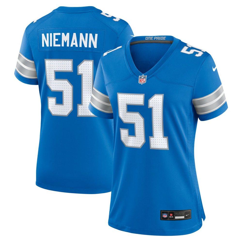 Ben Niemann  Women's Team Game Jersey - Detroit Lions