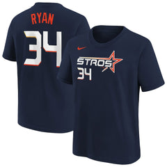 MLB Nolan Ryan Houston Astros Nike Youth Fuse City Connect Name & Number T-Shirt