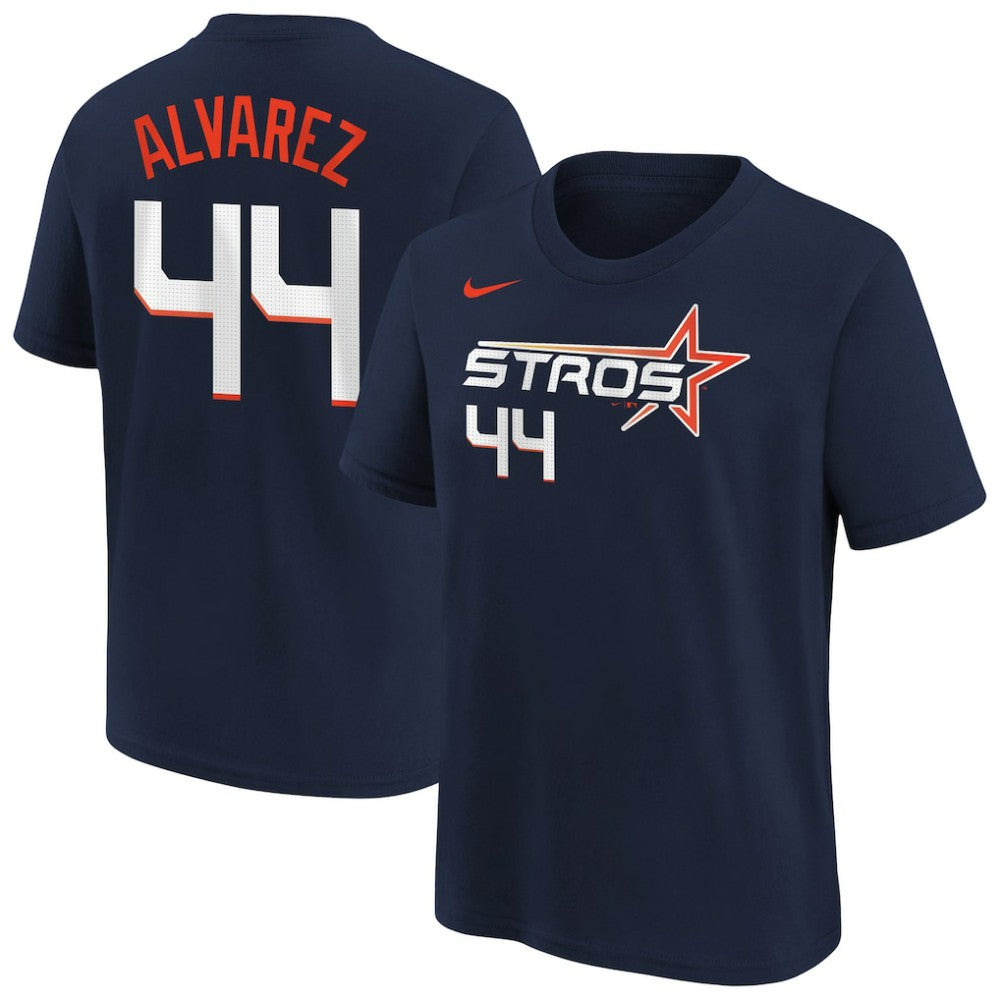 MLB Yordan Alvarez Houston Astros Nike Youth Fuse City Connect Name & Number T-Shirt