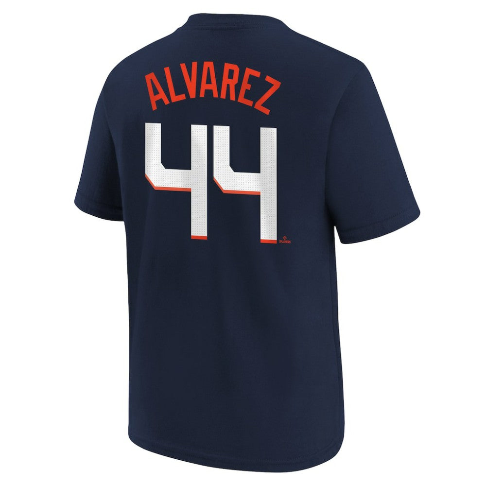 MLB Yordan Alvarez Houston Astros Nike Youth Fuse City Connect Name & Number T-Shirt