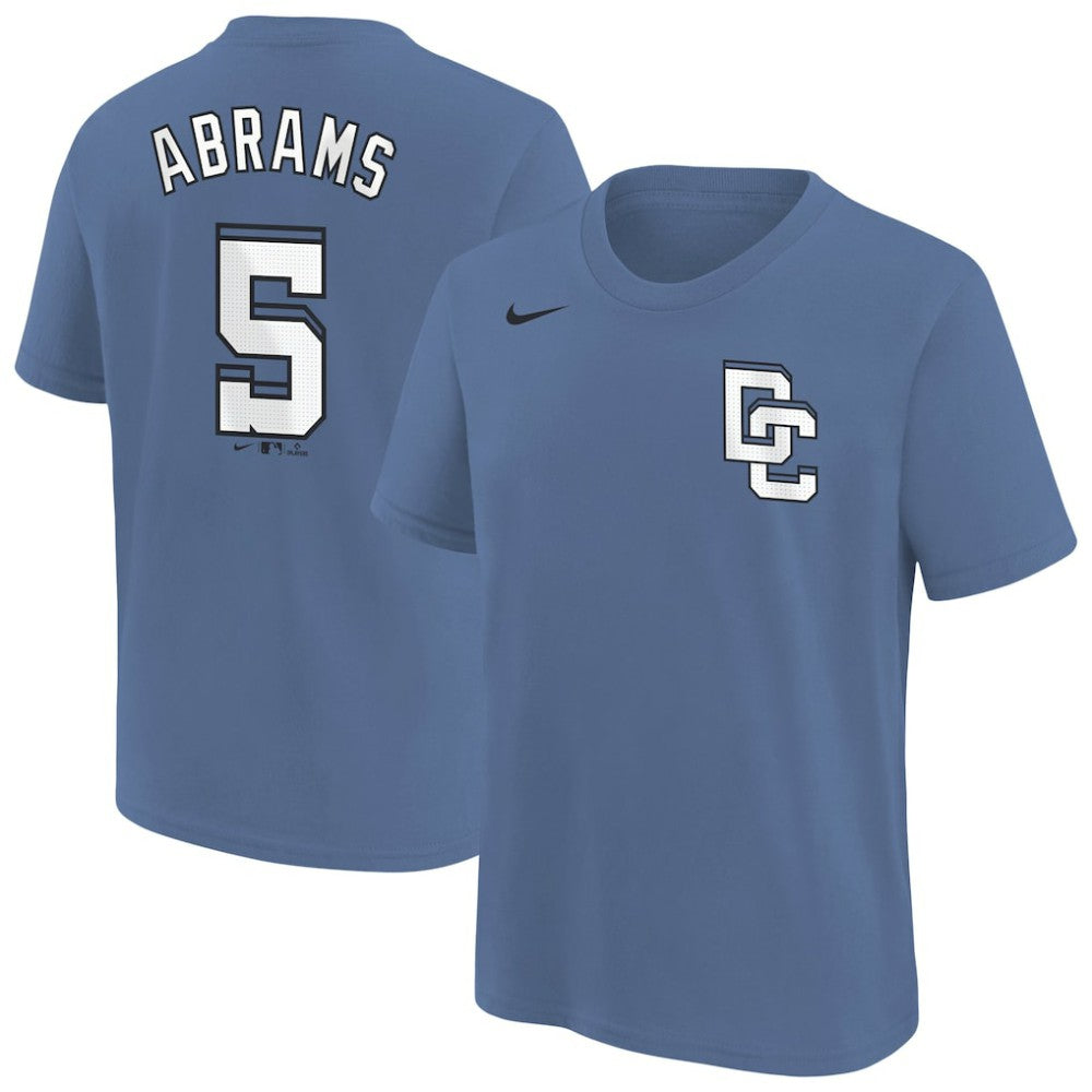 MLB CJ Abrams Washington Nationals Nike Youth Fuse City Connect Name & Number T-Shirt