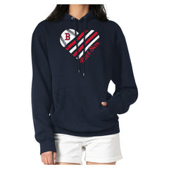 MLB Boston Red Sox G-III 4Her by Carl Banks Women's Heart Graphic Pullover Hoodie