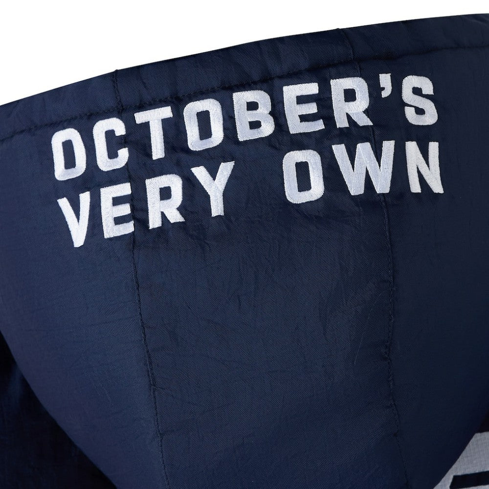NHL Navy Winnipeg Jets OVO x Starter Half-Zip Hooded Jacket