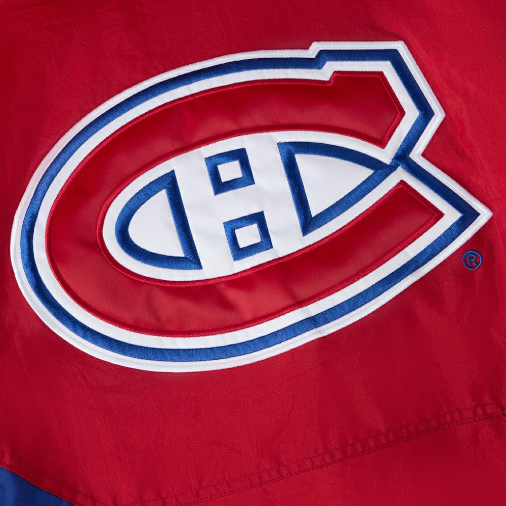 NHL Red Montreal Canadiens OVO x Starter Half-Zip Hooded Jacket