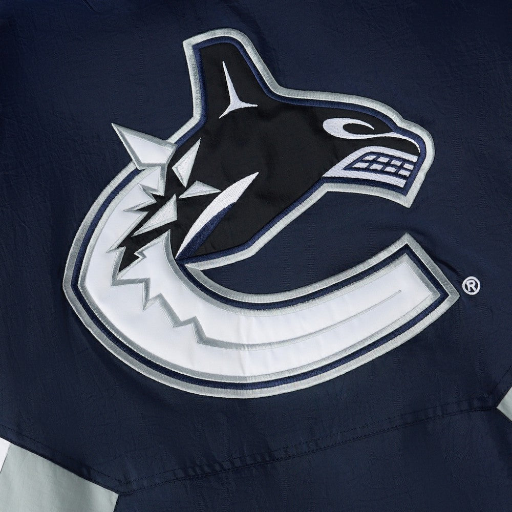 NHL Blue Vancouver Canucks OVO x Starter Half-Zip Hooded Jacket