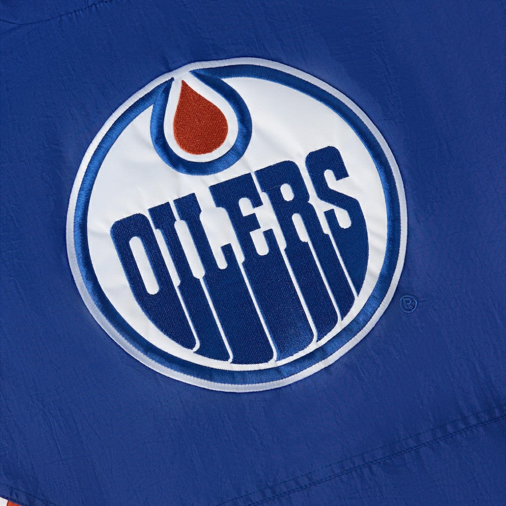 NHL Royal Edmonton Oilers OVO x Starter Half-Zip Hooded Jacket