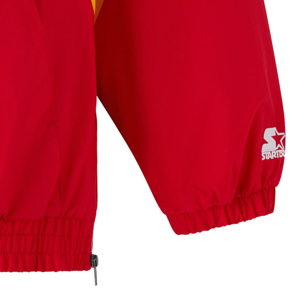 NHL Red Calgary Flames OVO x Starter Half-Zip Hooded Jacket