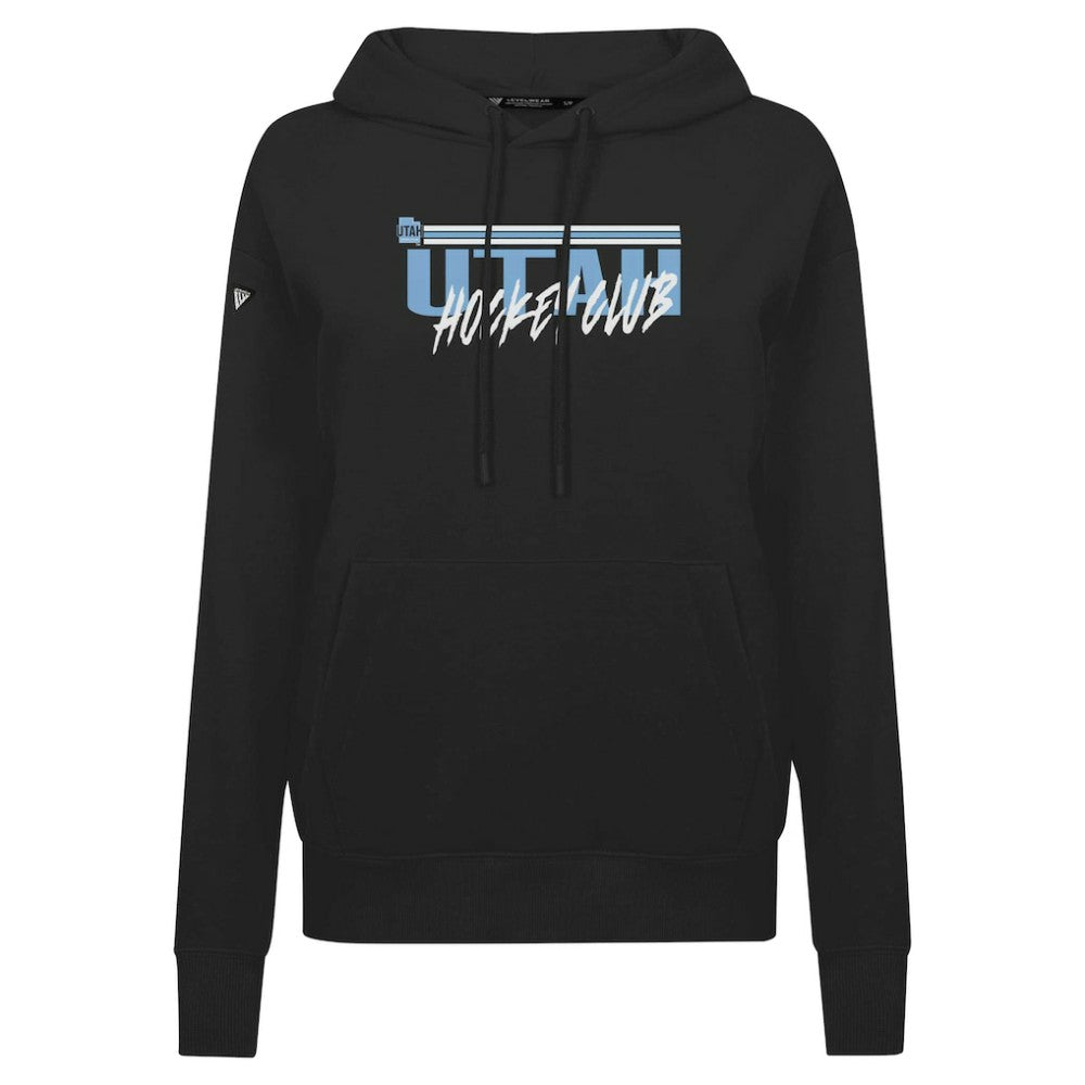 NHL Black NHL Utah Levelwear Women's Adorn Etched Pullover Hoodie