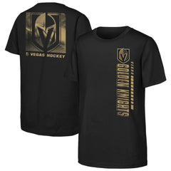 NHL Black Vegas Golden Knights Youth Atmosphere T-Shirt