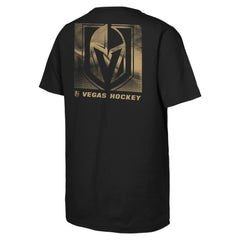 NHL Black Vegas Golden Knights Youth Atmosphere T-Shirt